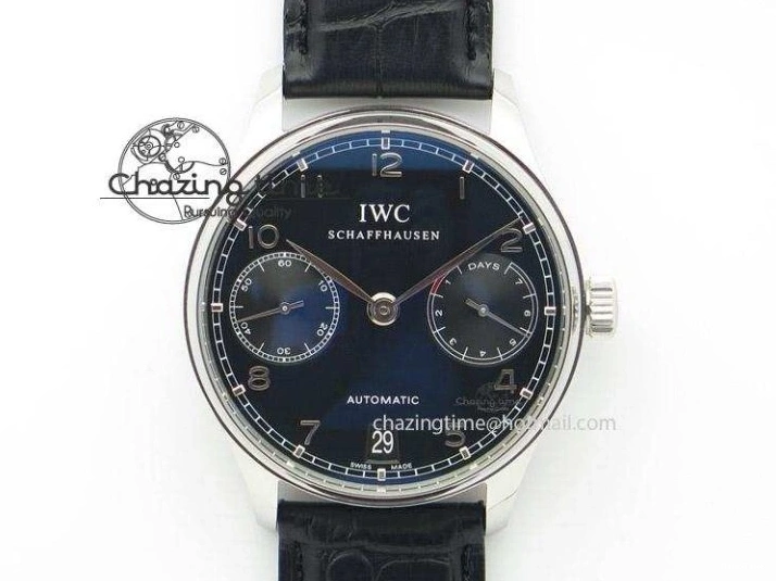 MIROTIME 0511 Sustainable Portuguese IW5444 SS White Dial RG Numbers On Brown Leather Strap A 7256